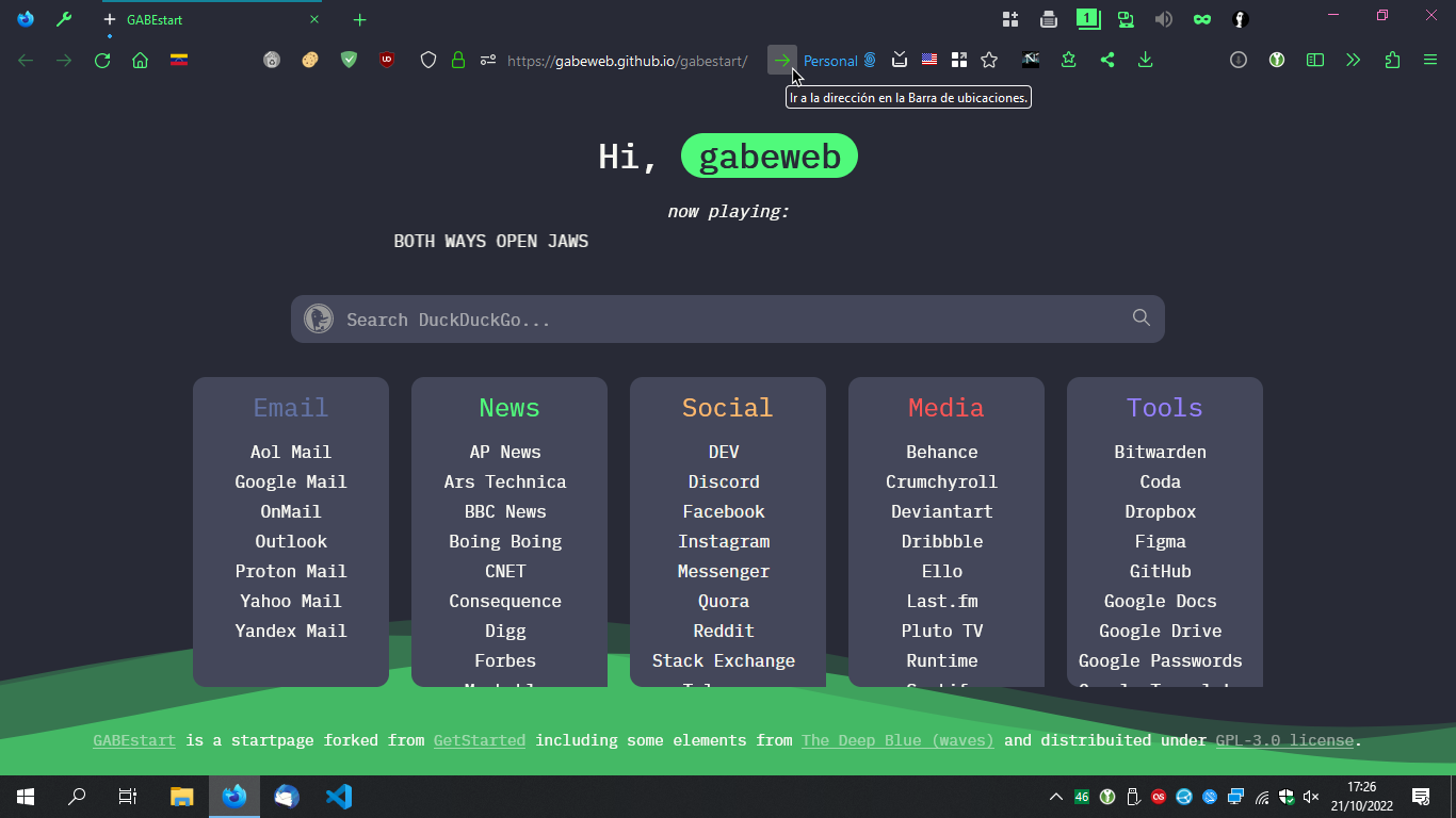 gabeChrome.css and go-buttom in URL bar